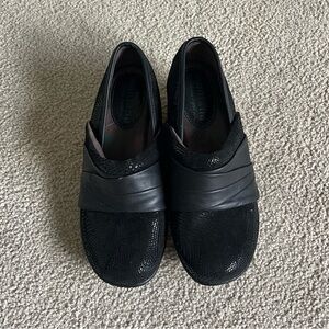Montana Black Bayonne Leather Slip-On Clog